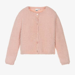 Girls black fluffy cardigan discount