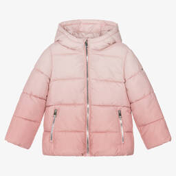 iDO Baby-Girls Pink Ombré Puffer Jacket | Childrensalon Outlet
