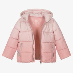 iDO Baby-Girls Pink Ombré Puffer Jacket | Childrensalon Outlet