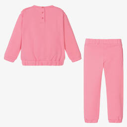 iDO Baby-Girls Pink Ruffle Tracksuit | Childrensalon Outlet