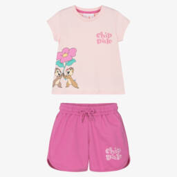 iDO Малыши-Розовый блестящий комплект шорт для девочек | Childrensalon Outlet