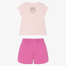 iDO Малыши-Розовый блестящий комплект шорт для девочек | Childrensalon Outlet