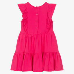 iDO Малыши-Розовое многоярусное платье из хлопка | Childrensalon Outlet