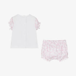 iDO Mini-طقم فراشات وردي وأبيض للبنات | Childrensalon Outlet