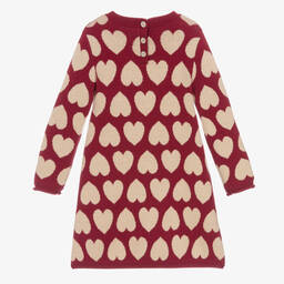 iDO Малыши-Красное платье с бежевыми сердечками | Childrensalon Outlet