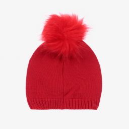 iDO Малыши-Красная хлопковая шапка для девочек | Childrensalon Outlet