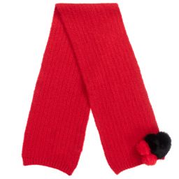 iDO Baby-سكارف مزيج أكريليك لون أحمر للبنات | Childrensalon Outlet