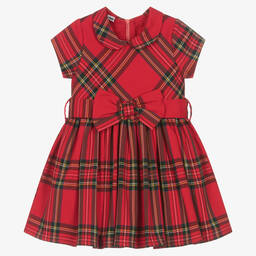 iDO Малыши-Красное платье в клетку | Childrensalon Outlet