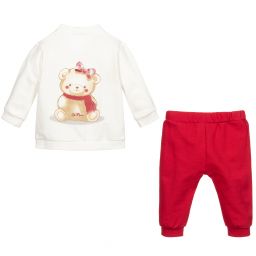 iDO Мини-Girls Red & White Tracksuit | Childrensalon Outlet