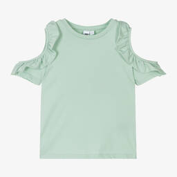 格安 Cotton Green Sage Girls - Junior iDO T-Shirt Childrensalon | Lサイズ