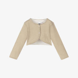 iDO Baby-Girls Shimmering Gold Knit Bolero | Childrensalon Outlet
