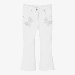 iDO Baby-Girls Sparkling Bow Embellished Jeans | Childrensalon Outlet