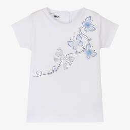 iDO Baby-تي شيرت قطن للبنات بتصميم فراشة متألقة | Childrensalon Outlet