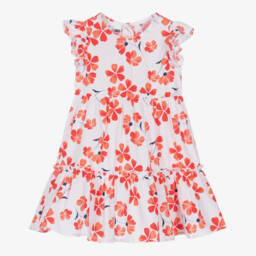 iDO Baby-Girls Whimsical Red Floral Dress | Childrensalon Outlet