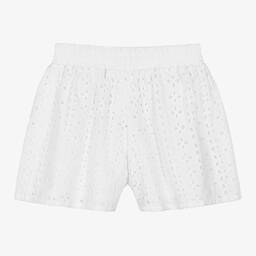 iDO Малыши-Белые шорты с вышивкой английской гладью | Childrensalon Outlet