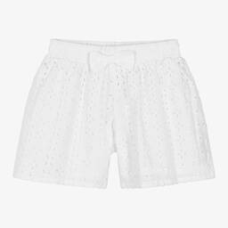 iDO Малыши-Белые шорты с вышивкой английской гладью | Childrensalon Outlet