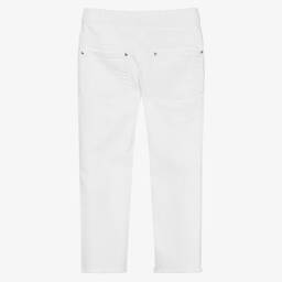 iDO Baby-Girls White Cotton Jeggings | Childrensalon Outlet
