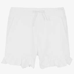 iDO Малыши-Белые хлопковые шорты для девочек | Childrensalon Outlet