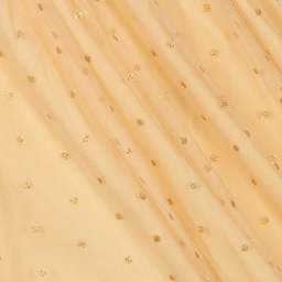 iDO Baby-Girls White & Gold Tulle Dress | Childrensalon Outlet