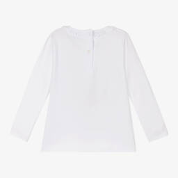 iDO Baby-تيشيرت أبيض للبنات بتصميم دمية دب | Childrensalon Outlet