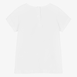 iDO Малыши-Белая футболка с единорогом для девочек | Childrensalon Outlet