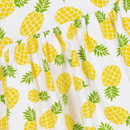 iDO Малыши-Бело-желтое платье из хлопка | Childrensalon Outlet