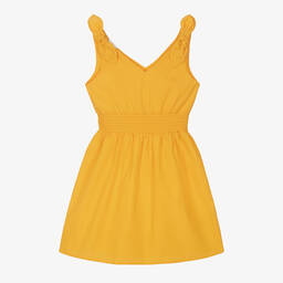 iDO Для младших-Girls Yellow Cotton Dress | Childrensalon Outlet