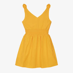 iDO Для младших-Girls Yellow Cotton Dress | Childrensalon Outlet
