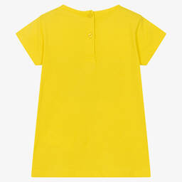 iDO Baby-Girls Yellow Cotton T-Shirt | Childrensalon Outlet