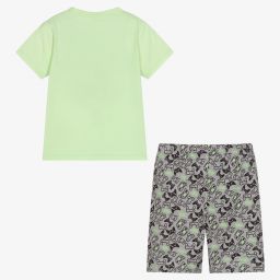 iDO Малыши-Короткая зеленая пижама с геймерским принтом | Childrensalon Outlet