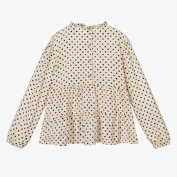 آي دو Junior-بلوز فيسكوز لون عاجي للبنات | Childrensalon Outlet