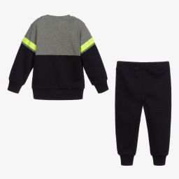 iDO Малыши-Navy Blue & Grey Tracksuit | Childrensalon Outlet