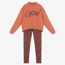 iDO Для младших-Оранжевый топ и легинсы | Childrensalon Outlet