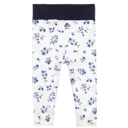 iDO Мини-White & Blue Cotton Leggings | Childrensalon Outlet