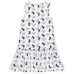 iDO Малыши-Белое хлопковое платье с котами | Childrensalon Outlet