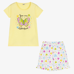 iDO Baby-Yellow Butterfly Short Pyjamas | Childrensalon Outlet