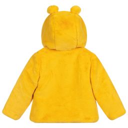 آي دو Mini-Yellow Faux Fur Baby Coat | Childrensalon Outlet