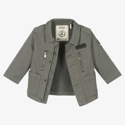 IKKS-Baby Boys Green Military Jacket  | Childrensalon Outlet