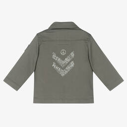 IKKS-Baby Boys Green Military Jacket  | Childrensalon Outlet