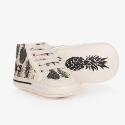 آي كيه كيه إس-Baby Girls Ivory Pineapple Pre-Walkers | Childrensalon Outlet