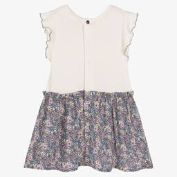 IKKS-Baby Girls Purple Floral Dress | Childrensalon Outlet