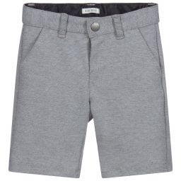 IKKS-Blue & White Jersey Shorts | Childrensalon Outlet