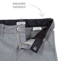 IKKS-Blue & White Jersey Shorts | Childrensalon Outlet