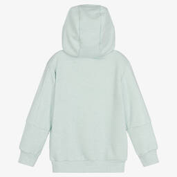 IKKS-Boys Aqua Green Zip-Up Hoodie | Childrensalon Outlet