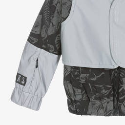 IKKS-Boys Black & Grey Reflective Jacket | Childrensalon Outlet