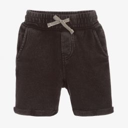 IKKS-Boys Black Jersey Shorts | Childrensalon Outlet