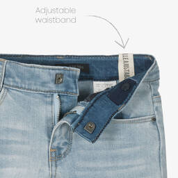 IKKS-Boys Blue Cotton Denim Jeans | Childrensalon Outlet