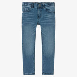 IKKS-Boys Blue Cotton Denim Jeans | Childrensalon Outlet