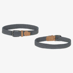 IKKS-Boys Blue Cotton Denim Jeans | Childrensalon Outlet