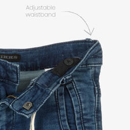 IKKS-Boys Blue Cotton Shorts | Childrensalon Outlet